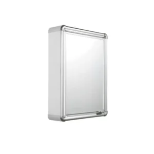 Armário Espelho Alumínio Sobrepor Banheiro 35x45cm